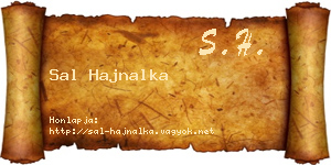 Sal Hajnalka névjegykártya